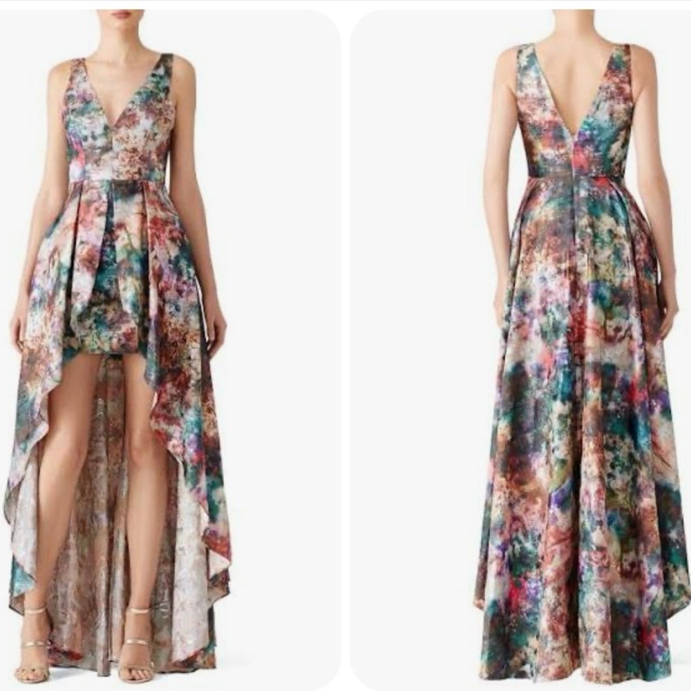 Marchesa Notte Stardust High Low Dress size 6